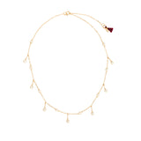 Shashi Solitaire Drop Necklace, Vermeil on Sterling Silver