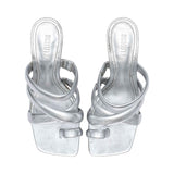 Schutz Women's Medium Heel Sandal Prata