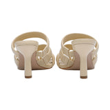 Schutz Women's Medium Heel Sandal Egg Shell