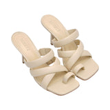 Schutz Women's Medium Heel Sandal Egg Shell
