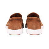 Santoni Men's Brown Classic Slip-On Loafer