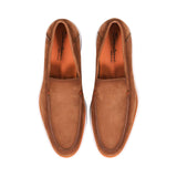 Santoni Men's Brown Classic Slip-On Loafer