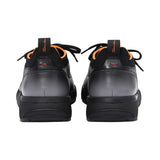 Santoni Men's Hybrid Black & Orange Leather & Knit Sneaker