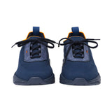 Santoni Men's Knit Blue Sneaker
