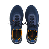 Santoni Men's Knit Blue Sneaker