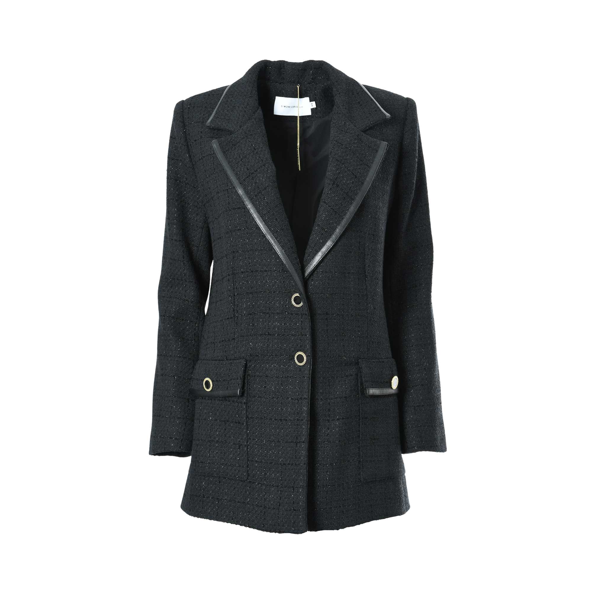 Simona Corsellini Women's Black V-Neck Jacket –