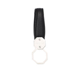 Stefano Ricci Men's Leather Key Fob with Hexagonal Logo