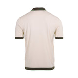 Stefano Ricci Men's Off-white Spread Collar Polo T-shirt