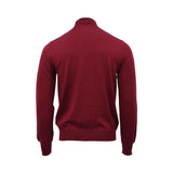 Tombolini Men's Burgundy Wool Turtleneck Sweater