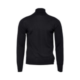 Tombolini Men's Black Wool Turtleneck Sweater