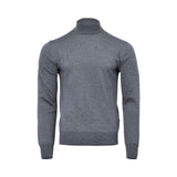 Tombolini Men's Grey Wool Turtleneck Sweater
