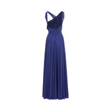 Talbot Runhof Women's Long Cobalt Dress