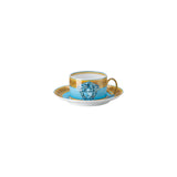 Versace Medusa Amplified Blue Coin Cup and Saucer