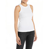 Replay Women's Slim fit Ribbed Sleeveless Top