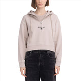 Replay Women's Half-zipper Cropped Hoodie