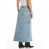 Replay Women's Workwear long skirt in denim