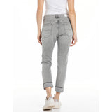 Replay Women's Slim Boyfit Light Grey Jeans