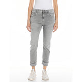 Replay Women's Slim Boyfit Light Grey Jeans