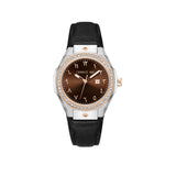 Cerruti 1881 Ruscello Ladies Brown Dial Two-Tone Watch with Arabic Numerals