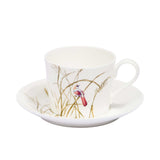 Stechol Fine Bone China 12pcs V Shape Tea Cup & Saucer Set