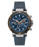 Gc UrbanCode Yachting Chrono Gents Blue Dial Blue  Leather Strap Watch