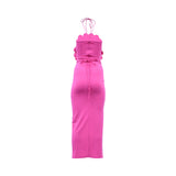 Zeena Zaki Women's Long Pink Dress