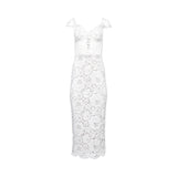 Zeena Zaki Women Long White Dress