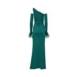 Zeena Zaki Women's Green Long Dress