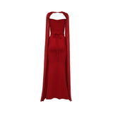 Zeena Zaki Women's Long Red Dress