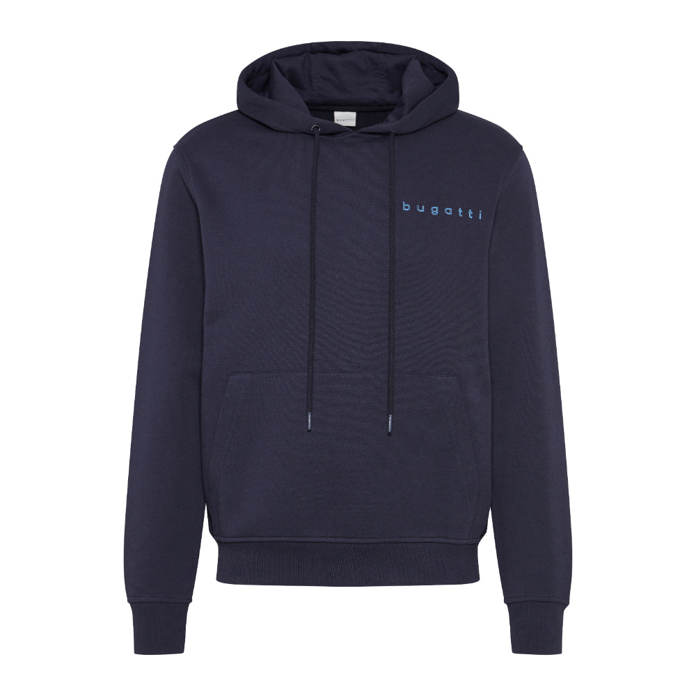 Bugatti Hooded Sweatshirt With Kangaroo Pocket Bluesalon
