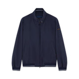 Paul & Shark Men's Logo Zippered Pocket Winter Navy Blue Jacket