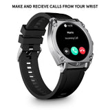 Police My Avatar Silver Matt and Glossy Black Silicone Unisex Smartwatch