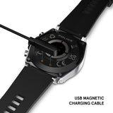 Police My Avatar Silver Matt and Glossy Black Silicone Unisex Smartwatch