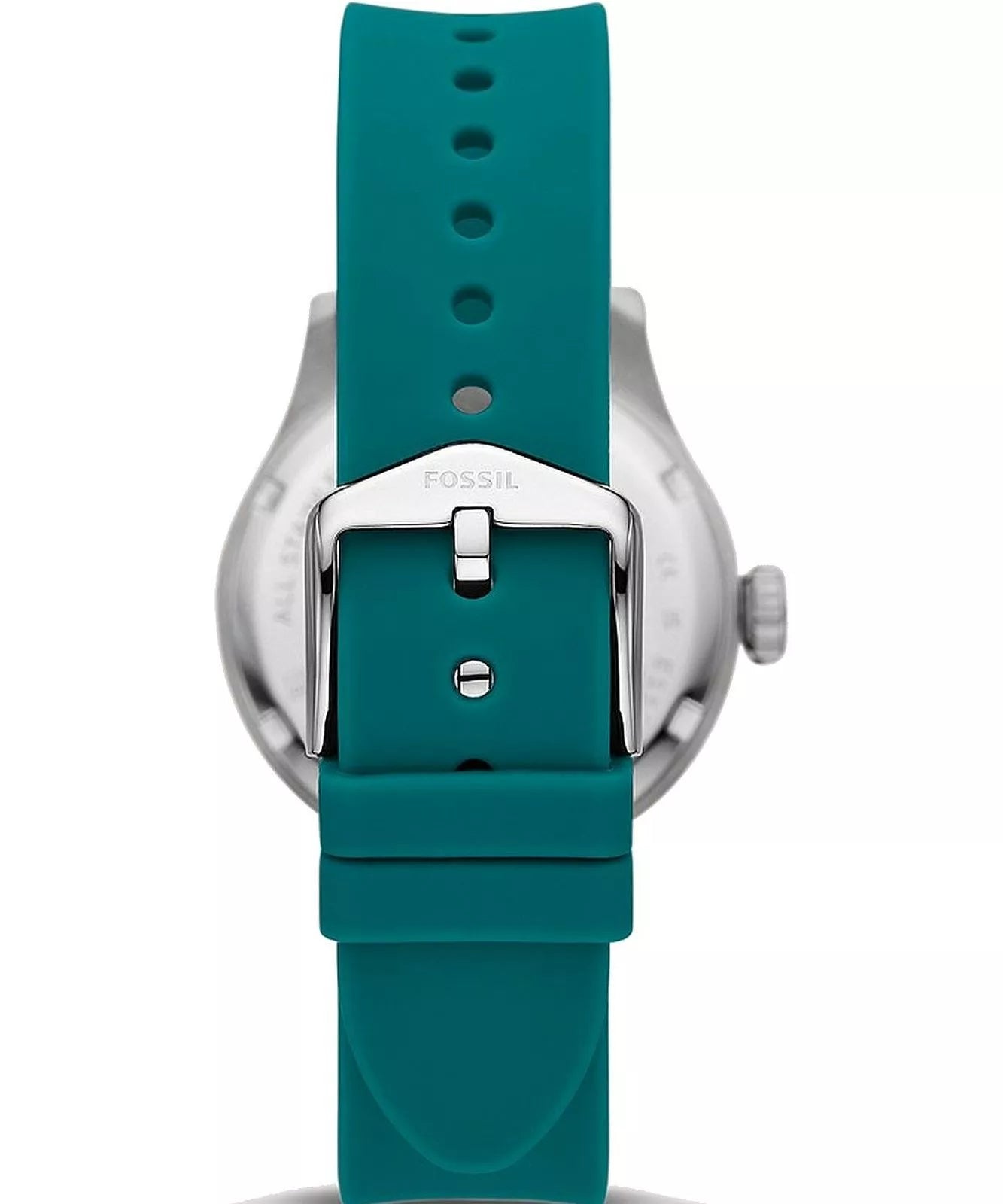 Fossil FB 01 Ladies Green Dial Green Silicone Strap Watch Bluesalon