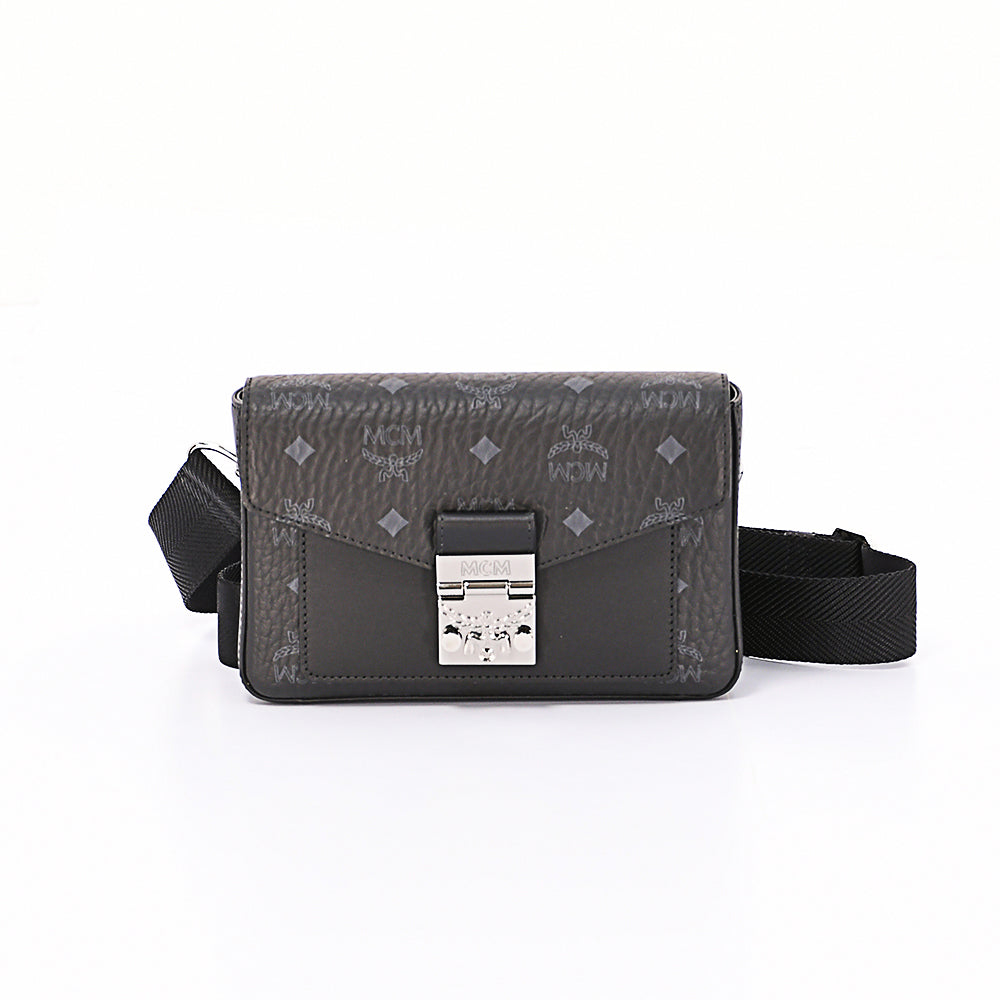  MCM Millie Visetos Crossbody Small Black One Size