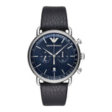 Emporio Armani Men's Analog Blue Dial Watch