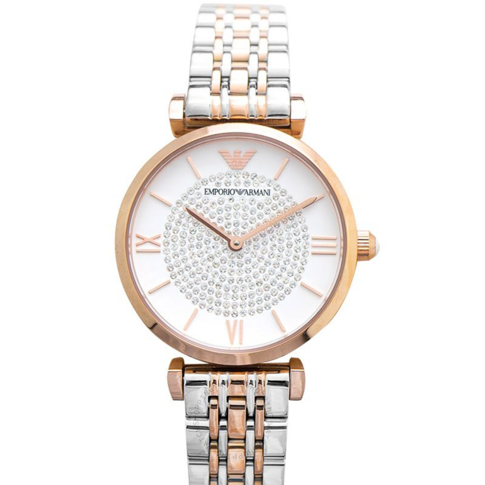 Emporio Armani Women s Stainless Steel Two Hand Dress Watch