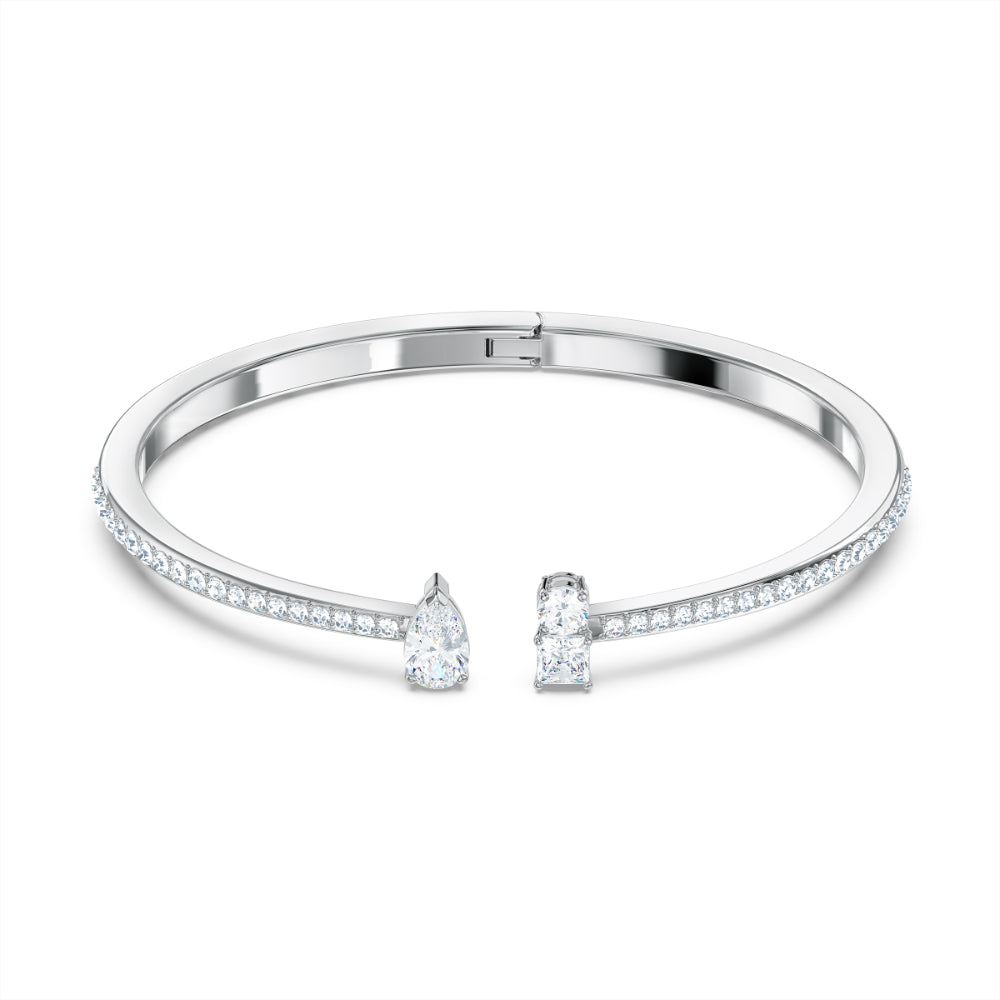 Swarovski Lilia Bracelet, Butterfly, White, Rhodium Plated