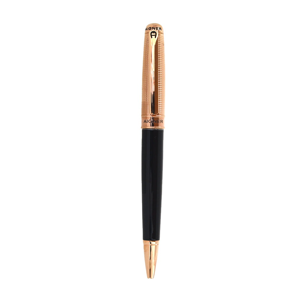 Aigner Pen Rose Gold Black Color Bluesalon