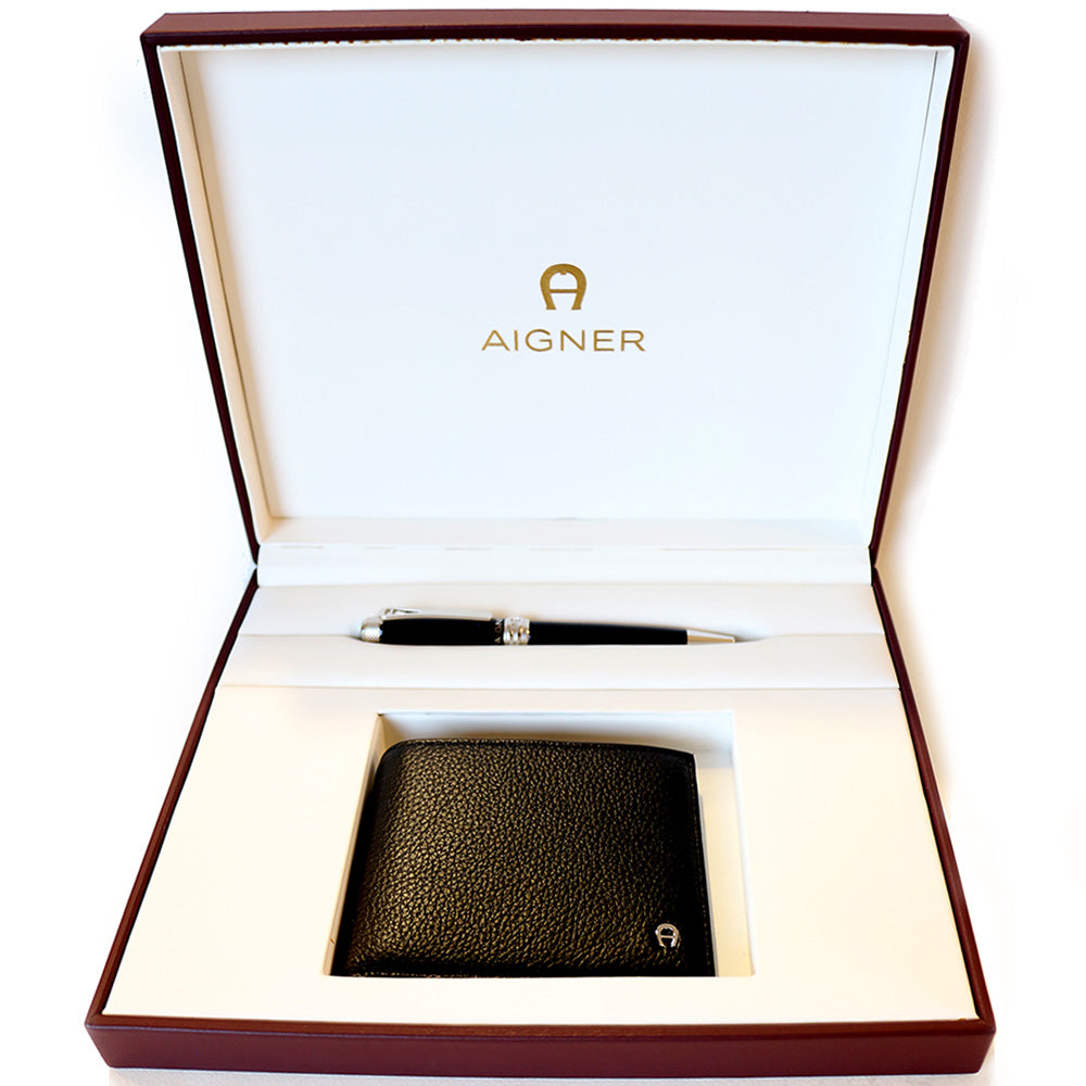 Aigner Pen Wallet Set Bluesalon