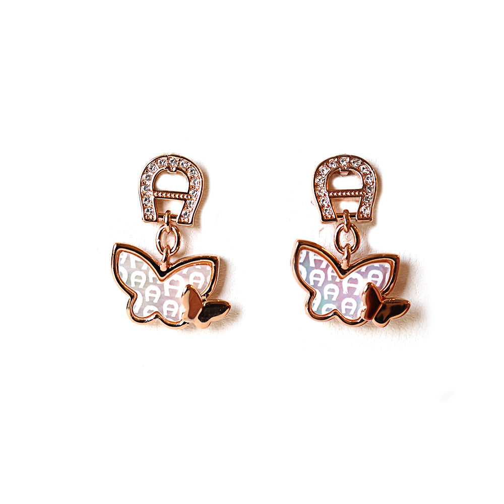 Aigner Earring Rose Gold Plated Bluesalon