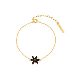 Les Nereides Black Lily Thin Bracelet