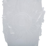 Cristal De Paris Vase Sunflower Clear Frosted, H 30 Cm