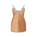 La Perla Maison Silk Satin Slip With Frastaglio