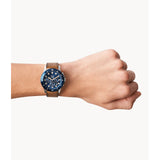 Fossil FB-01 Men's Chronograph Tan Eco Leather Watch