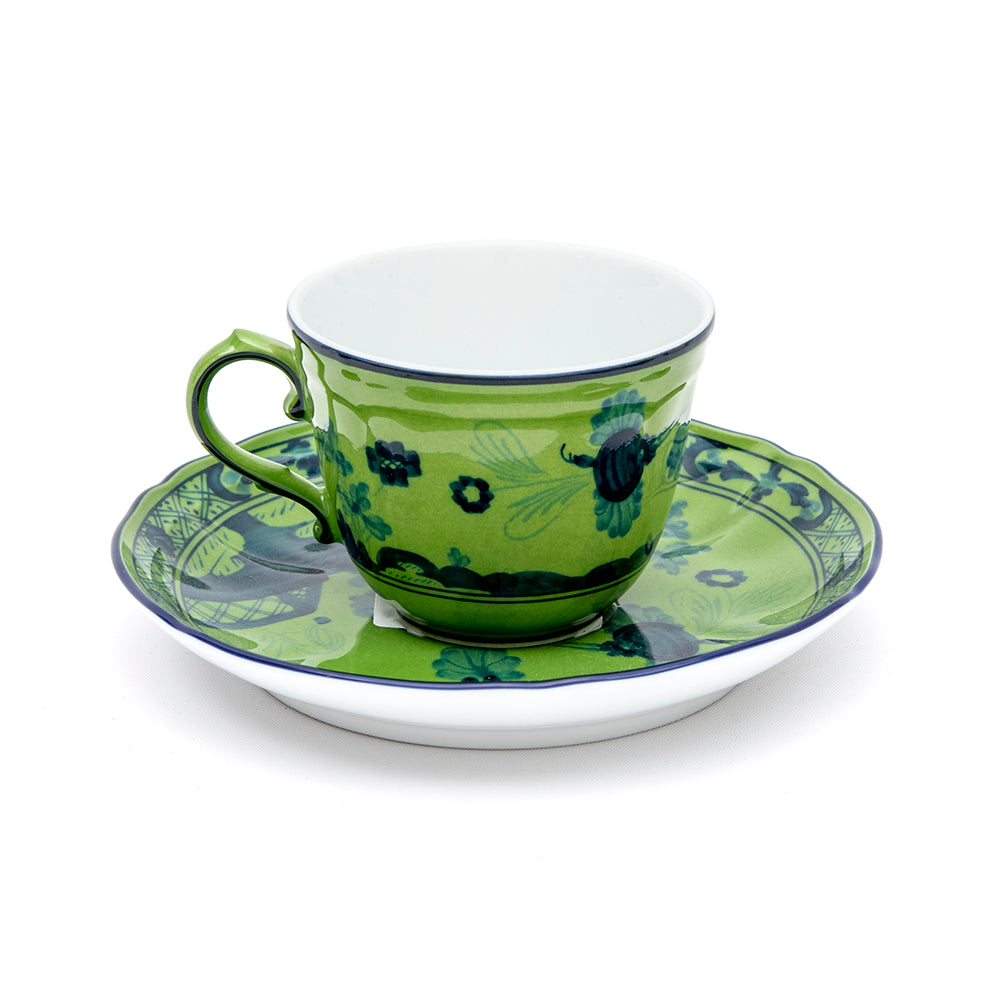 Richard Ginori Coffee saucer Labirinto Scarlatto porcelain