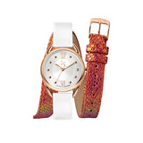 Gc Ladies 32mm Watch With Pvd Rose Gold Case & Silver Dial