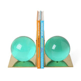 Jonathan Adler Globo Bookend Set - Green