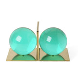 Jonathan Adler Globo Bookend Set - Green