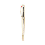 Korloff Men's Pen Voyageur Limited Edition 0323/1700 With Brilliant Cut Glass On Top & Silver Brand Logo